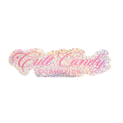 Cult Candy Sparkle Sticker -  Pink