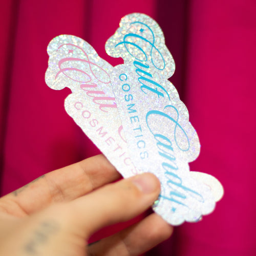 Cult Candy Sparkle Sticker -  Pink
