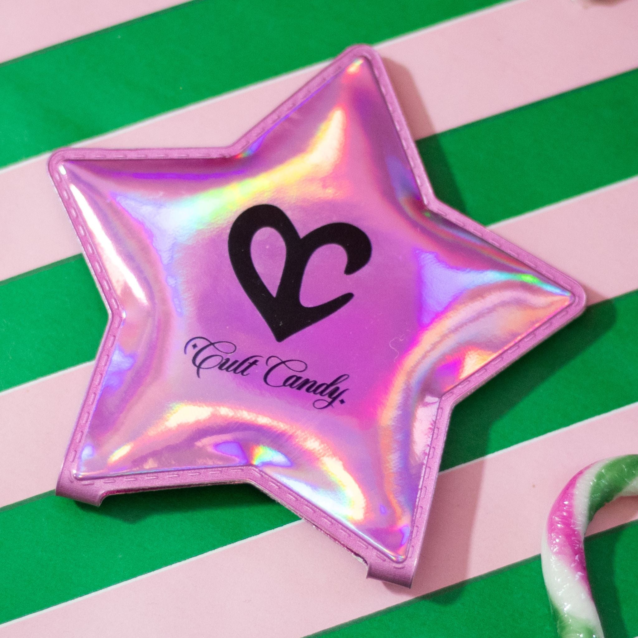 Pocket Mirror - Sweet Candyfloss Pink